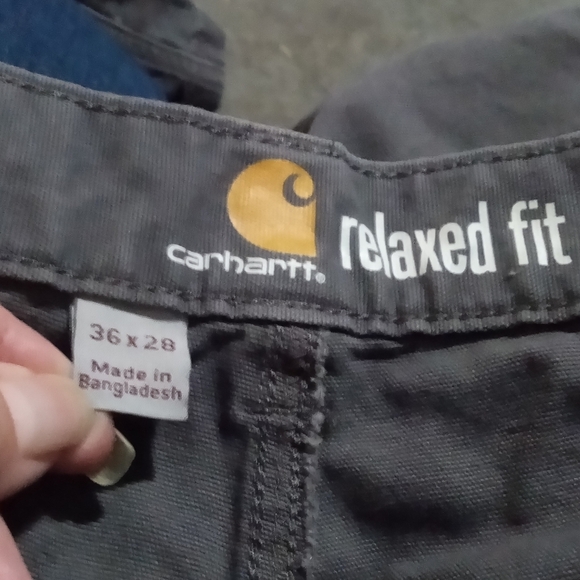 Carhartt Men's Gray Canvas Pants - Picture 3 of 6